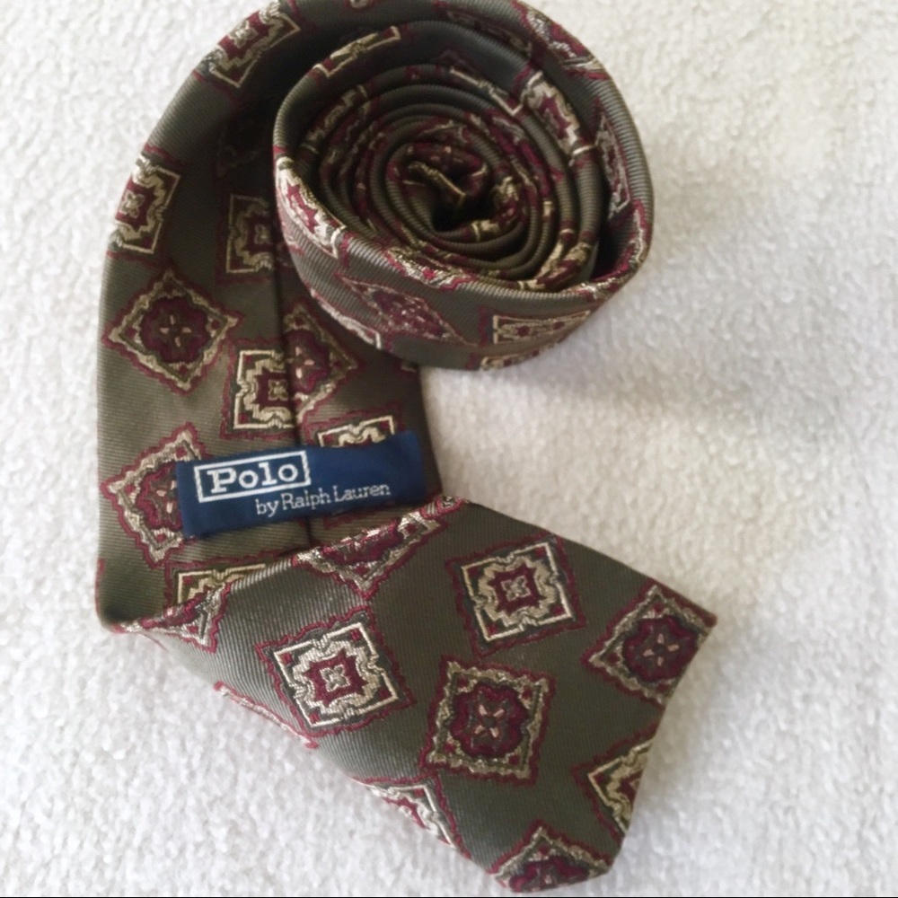 Polo by Ralph Lauren Tie Olive Green